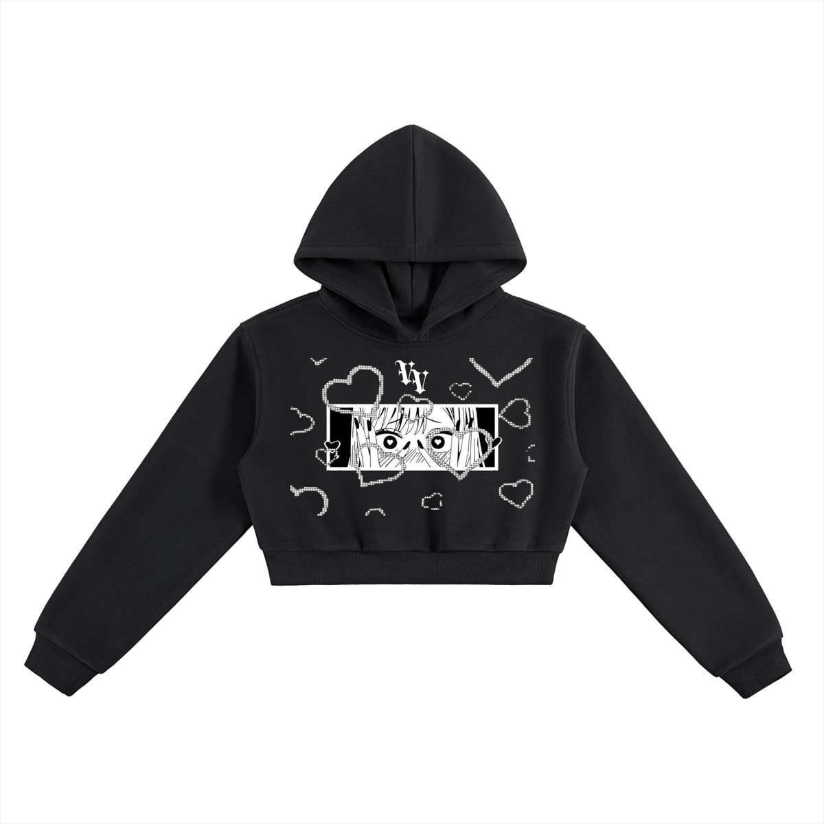 VV Heart Eyes Women’s Cropped Hoodie