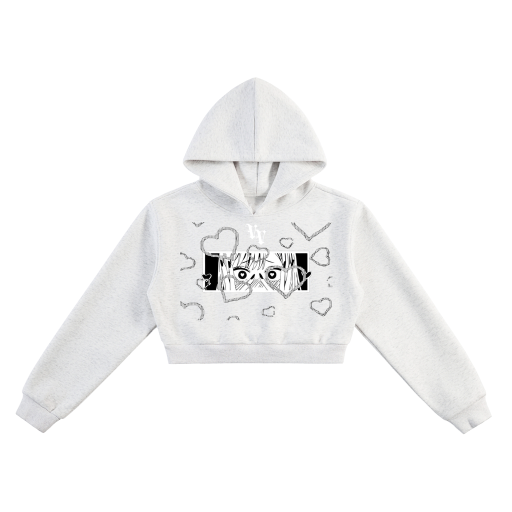 VV Heart Eyes Women’s Cropped Hoodie