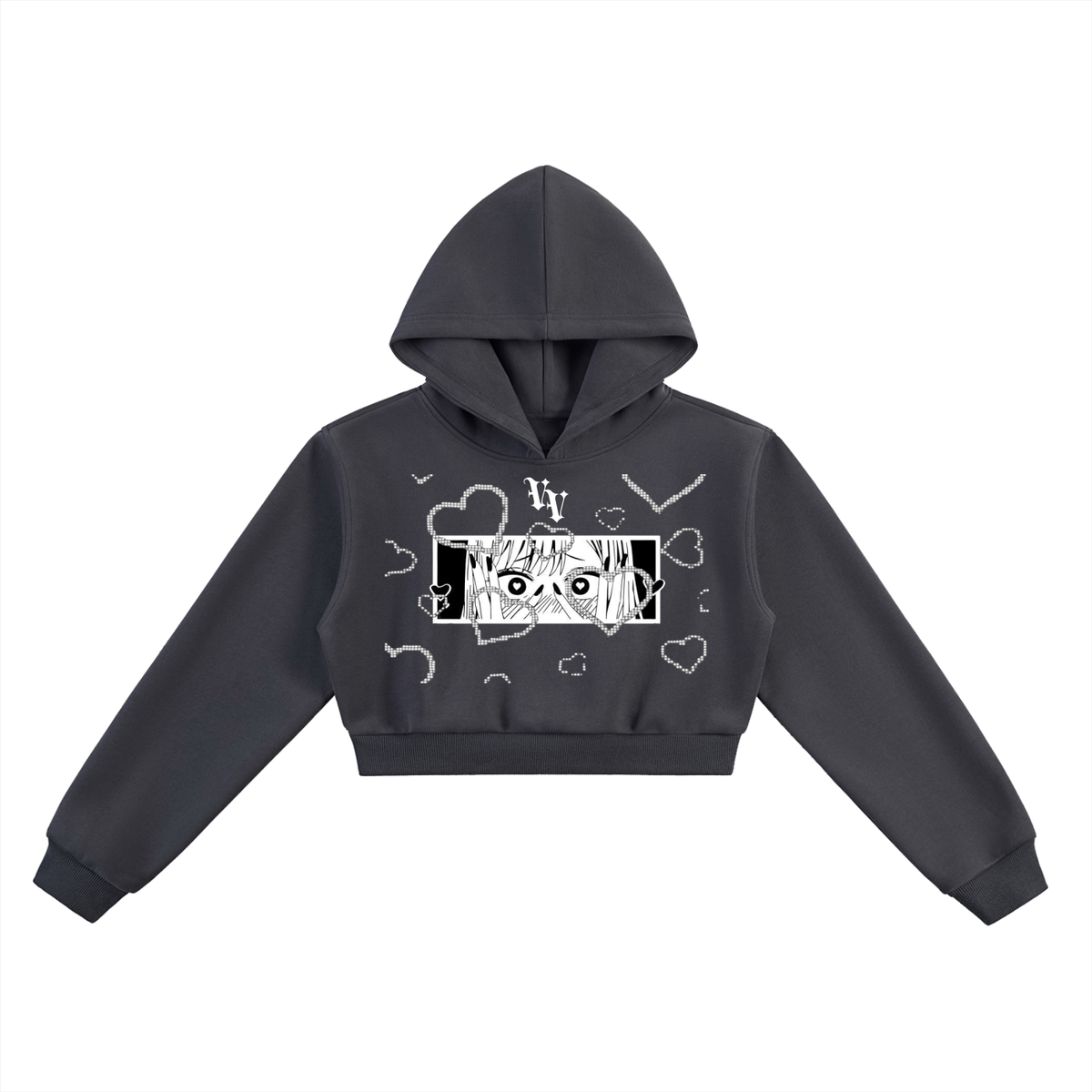 VV Heart Eyes Women’s Cropped Hoodie